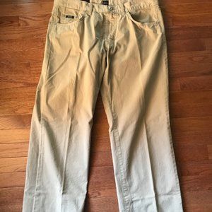 NWT HUGO BOSS Khaki Tan Cotton Pants - 36x32